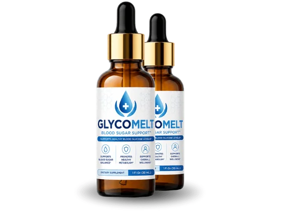 GlycoMelt liquid blood sugar drops, two 30 ml dropper bottles